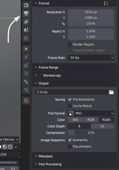 Render Output Settings
