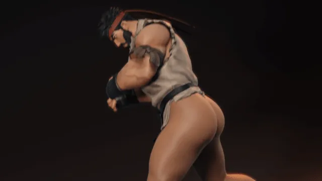 Let Ryu's butt and head tie move nature
