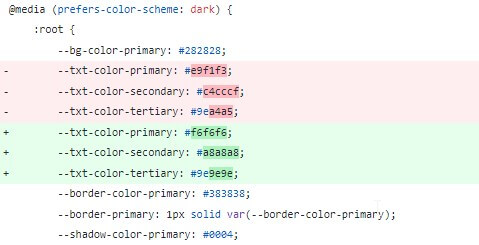Color change