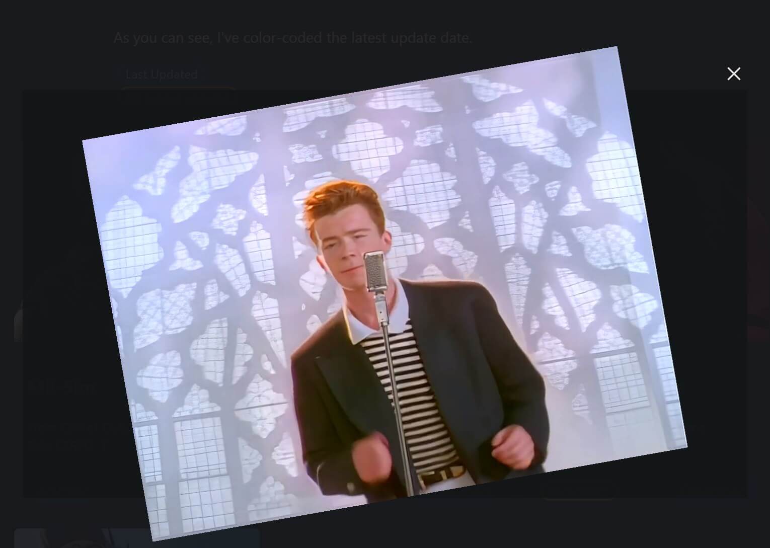 April Fool RickRolling